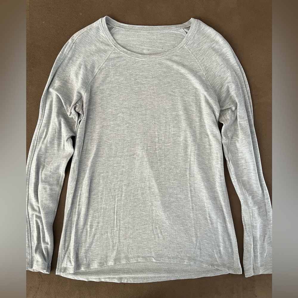 Lululemon Light Gray Long Sleeve